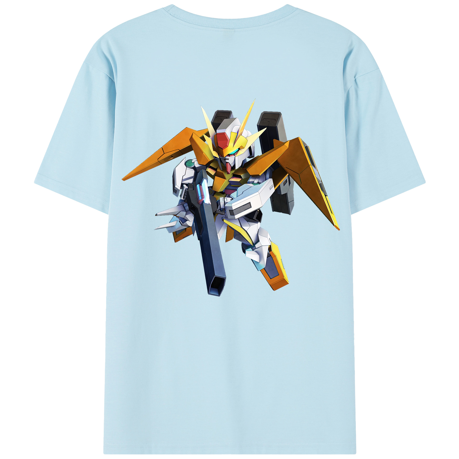 （画像用） 機動戦士ガンダム Mobile Suit Gundam 綿100％半袖Tシャツ（背面プリント）